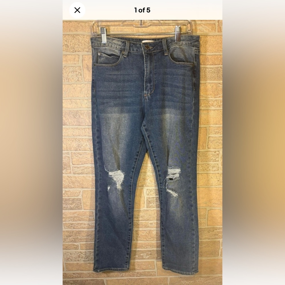 Kendall & Kylie high-rise Cute Distressed Bootcut Jeans Sizs 11/12‎